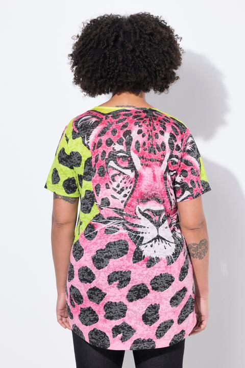 Image du produit Angel of Style T-shirt coupe évasée, jeu de motifs léopard (42)