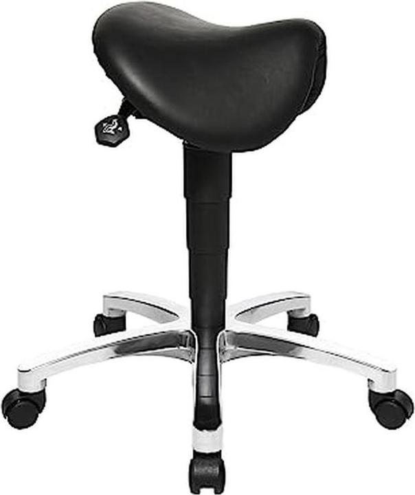 Topstar Sitzhocker/Stehhilfe "Bonanza", Echtleder, schwarz