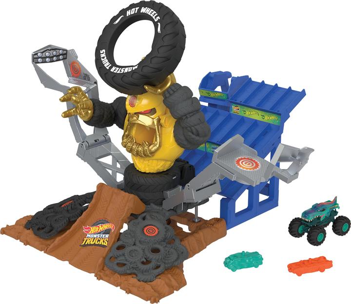 Image du produit Hot Wheels Monster Trucks ARENA SMASHERS™ MEGA-WREX™ VS CRUSHZILLA TAKEDOWN™ Playset