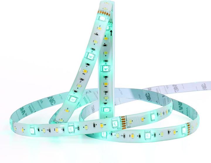 Image du produit KnockautX Bande lumineuse à LED RGBCW 12V | 5m (RGBW, Blanc neutre, Blanc froid, Blanc chaud, 500 cm, Intérieur, Extérieur)