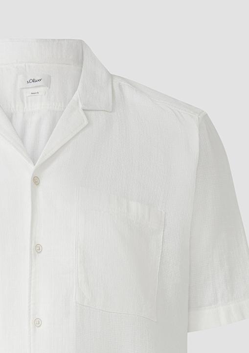 Actual product image S.Oliver Hemd Resort Fit: Strukturiertes Kurzarm-Hemd mit Brusttasche (4XL)