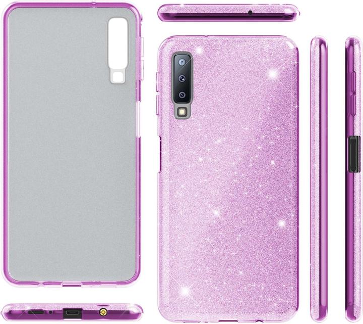 Immagine prodotto Nalia Coperchio del telefono cellulare Glitter (Samsung Galaxy A7 (2018))
