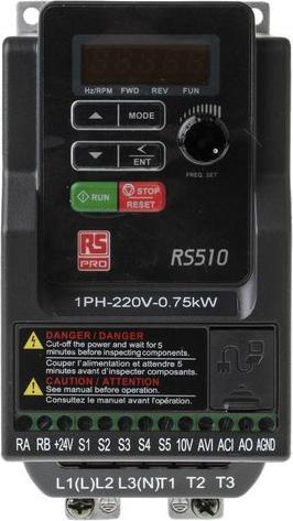 Produktbild RS PRO Inverter 0.75KW, 1HP, WITH FILTER, PNP