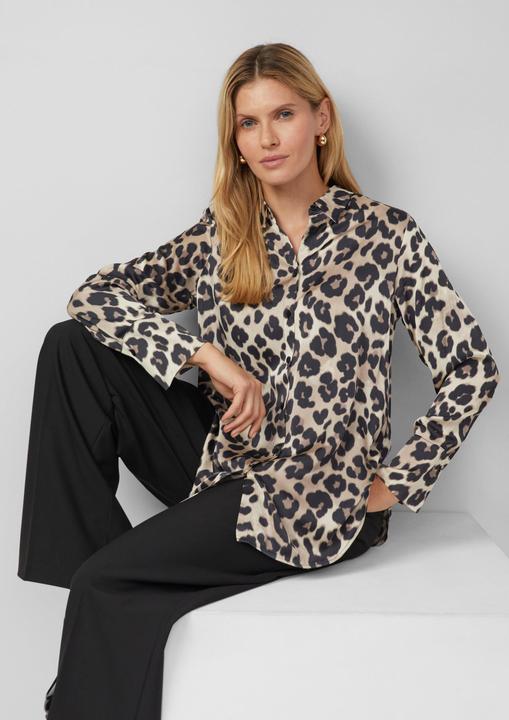 Produktbild s.Oliver Bluse Hemdbluse mit All-over-Print (36)