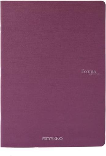 Image du produit Fabriano Cahier EcoQua agrafé ligné Vino (A4, À rayures, Couverture souple)