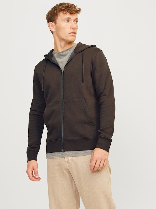 Produktbild Jack & Jones Einfarbig Kapuzenpullover mit Reissverschluss Kapuzenpullover mit Reissverschluss (XS)