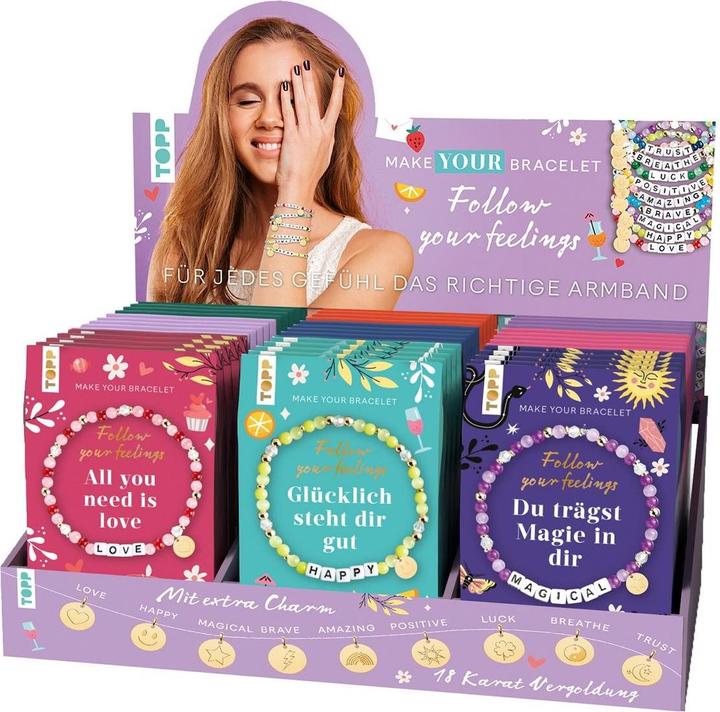 Topp Follow your Feelings - Make your Bracelet - Schmucksets Display 50 Ex.