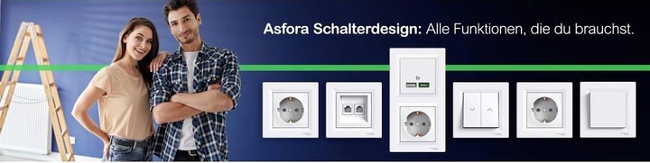 Image du produit Schneider Electric Bouton-poussoir Asfora blanc (RAL 9003) EPH1670121D