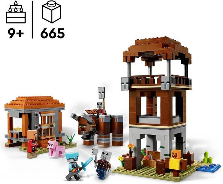 Produktbild LEGO MINECRAFT Ein Verwüster am Plünderer-Aussenposten (21278, LEGO Minecraft)