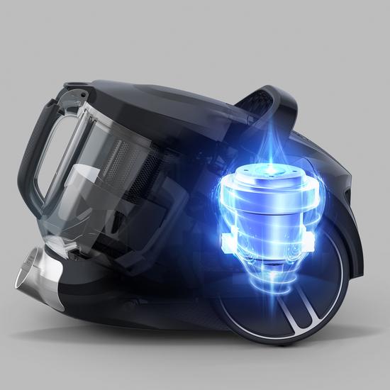 Produktbild OBH Nordica Compact Power XXL Bagless -p??lypussiton p??lynimuri, musta