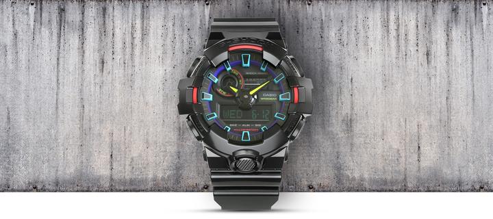 Immagine prodotto Casio GA-700RGB-1AER (Cronografo, Orologio digitale, 53 mm)