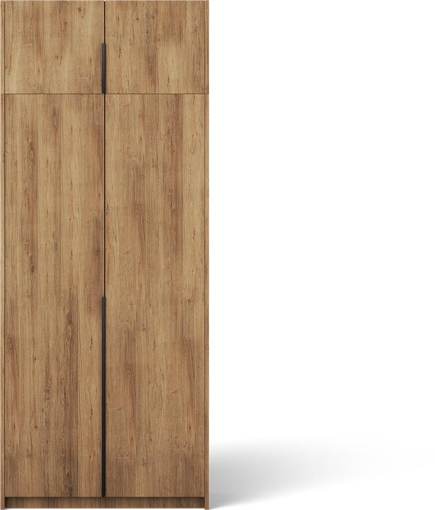 Produktbild ADRK Furniture Bregma II Drehtürenschrank mit Aufsatz (100 x 58 x 250 cm)