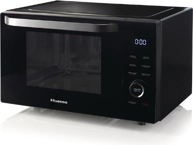 Image du produit Hisense H30MOBS10HC Four à micro-ondes Surface plane Combi-micro-ondes 30 L 1000 W Noir (30 l)