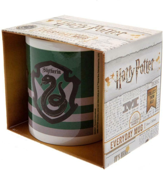Actual product image Coffee Mug Slytherin Striped (325 ml, 1 x)