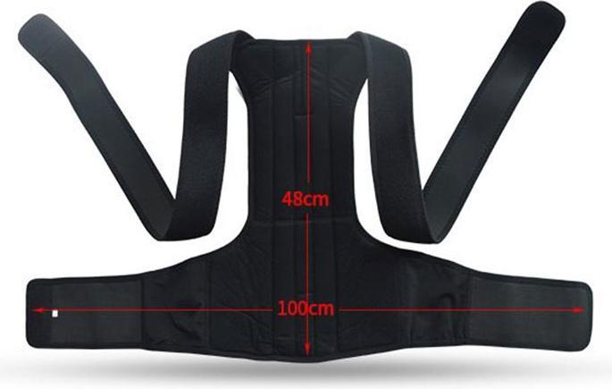 Produktbild Stride Geradehalter XL Rückenstütze Haltungsunterstützung für Männer und Frauen Schwarz (XL)