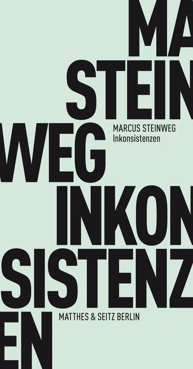 Produktbild Inkonsistenzen (Deutsch, Marcus Steinweg, 2015)