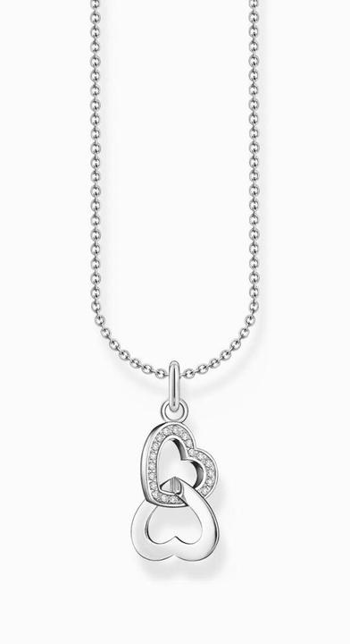 Image du produit Thomas Sabo Chaîne avec pendentif coeurs entrelacés argent (Argent sterling 925, 38 cm)