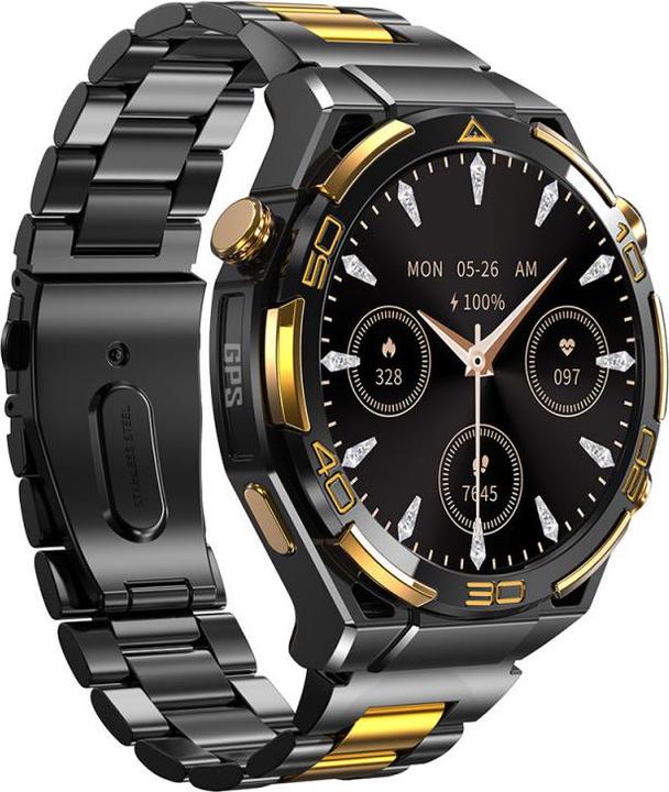 Produktbild Blackview W90 Pro (Montre connectée - 1.43" - Appels Bluetooth) Noir (48.60 mm)