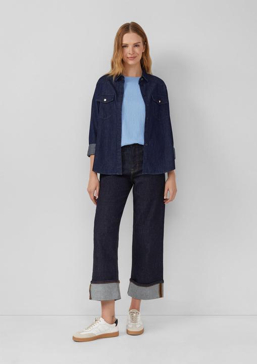 Immagine prodotto S.Oliver T-Shirt Strukturiertes T-Shirt im Relaxed Fit (44)