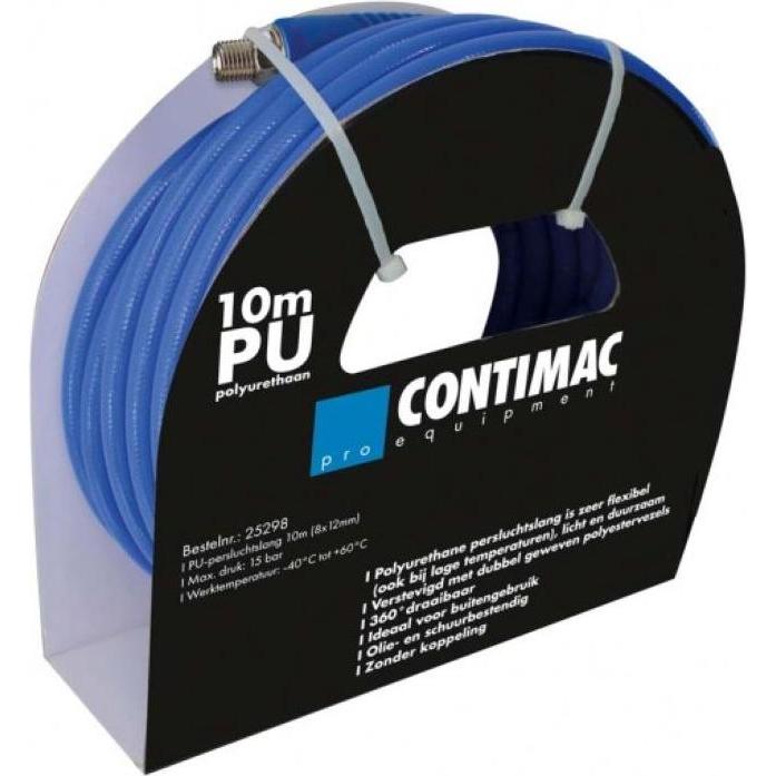Contimac, Utensile ad aria compressa, 25298 PU-Druckluftschlauch (12x8mm) 10m - ohne Kupplung