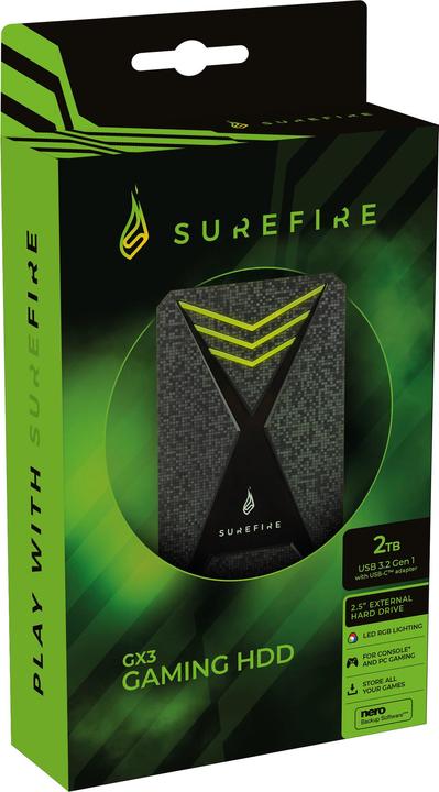 Produktbild SureFire GX3 Gaming HDD (2 TB)