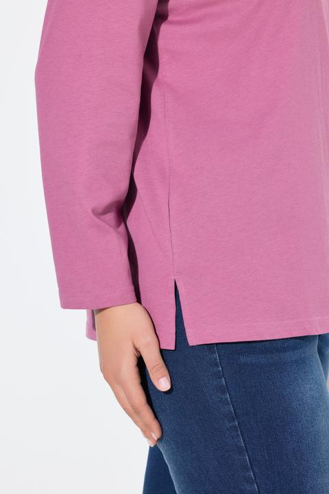 Produktbild Ulla Popken Shirt, Relaxed, Rundhalsausschnitt, Langarm (60)