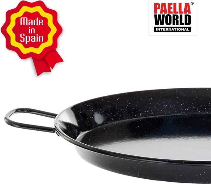 All'Grill Padella per paella smaltata Ø 15 cm (15 cm, Padella per friggere, Acciaio)