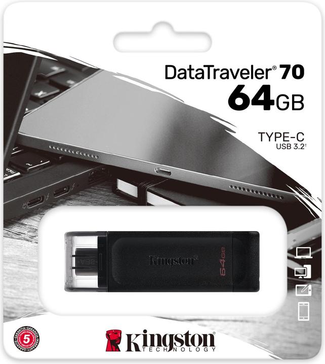 Immagine prodotto Kingston DataTraveler 70 (64 GB, USB-C)