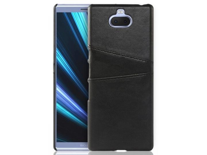 Produktbild Screenguard Sony Xperia 10 Plus CardCaddy Leder Backcase mit Kartenfächern (Sony Xperia 10 Plus)