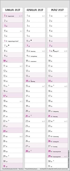 Produktbild Hier und jetzt Timer fr 2 2026 (19 x 46 cm)