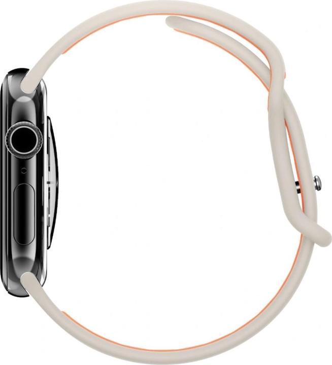 Produktbild Spigen - Nano Pop - Apple Watch 1/2/3/4/5/6/7/8/9/10/SE/SE 2 (38/40/41/42mm) - Orange Beige (40 mm, Kunststoff, Silikon)