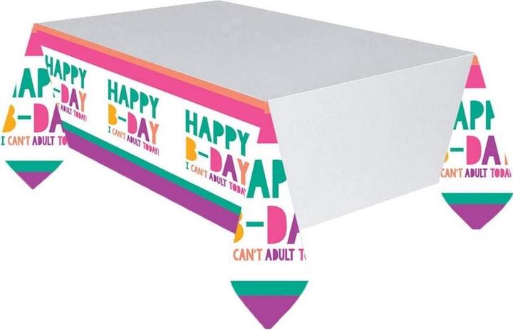 Immagine prodotto Amscan Fun Neon Compleanno Copritavolo per Feste (260 x 130 cm)