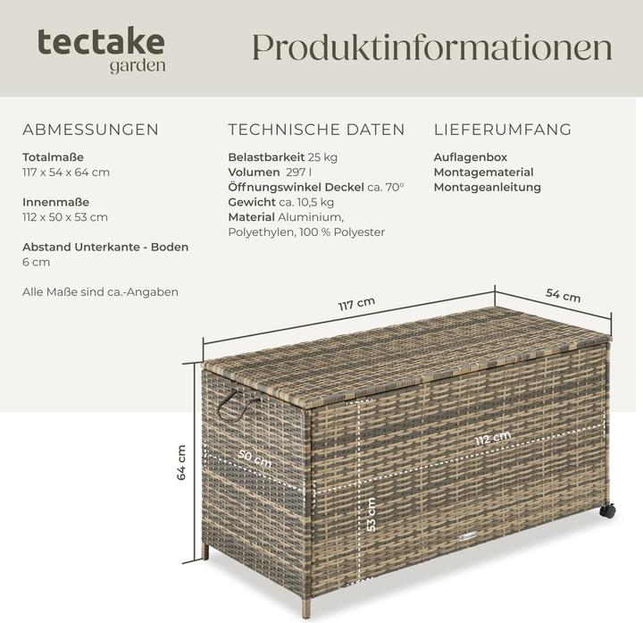 Produktbild tectake Auflagenbox