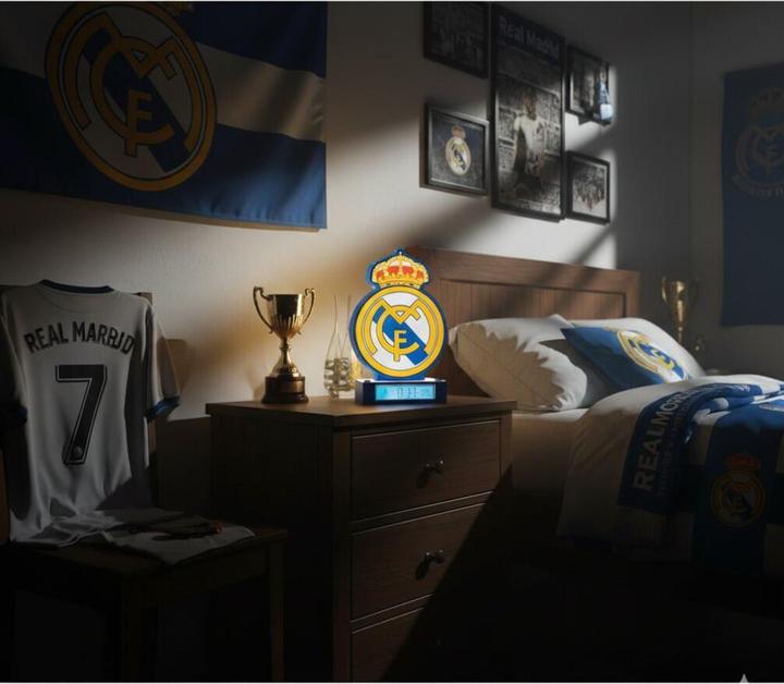 Immagine prodotto Kids Licensing Real Madrid 3D Alarm Clock lamp