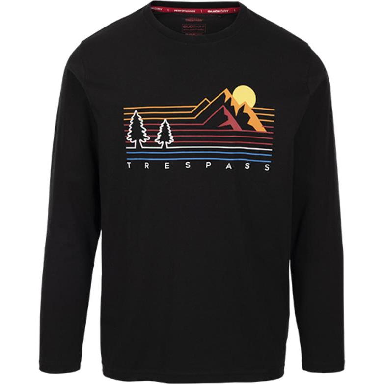 Trespass, Herren, Shirt, MACLEY Herren Shirt, Schwarz, (S)