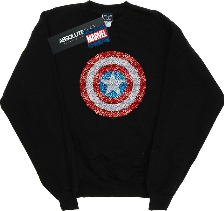 Image du produit - Sweat CAPTAIN AMERICA PIXELATED SHIELD - Fille (116)