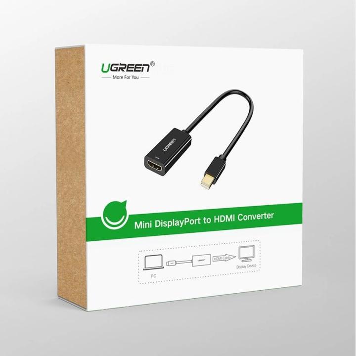 Actual product image Ugreen Mini Display Port to HDMI Adapter Converter 1080P (HDMI, Mini DP, 14 cm)