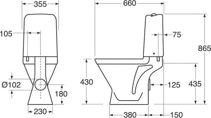 Produktbild Gustavsberg T SEAT NORDIC3+LID DURO GB113510301213