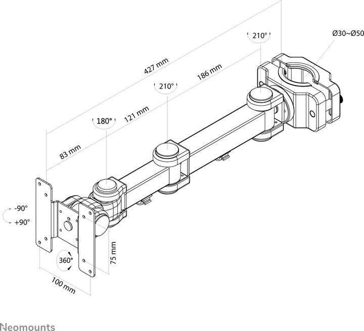 Image du produit Neomounts FPMA-WP300BLACK (Tables, 30", 10 kg)