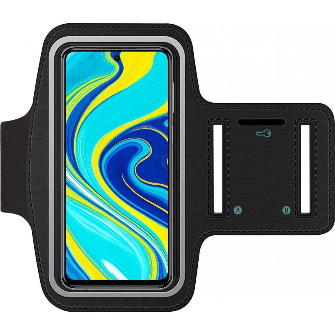 Thumbnail - SmartFitness Xiaomi Redmi Note 9S Handy Sport Armband, Smartphone Sportarmband, Schwarz