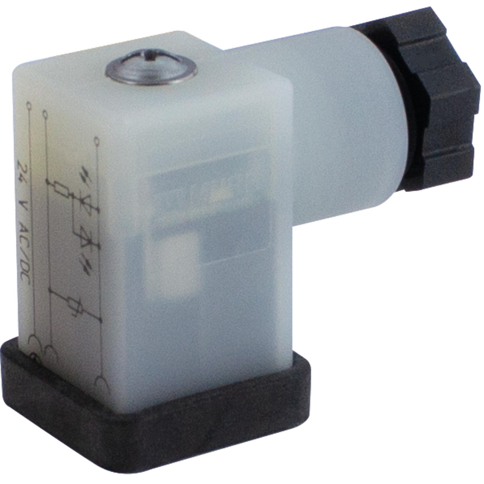 Thumbnail - Murr Elektronik Ventilstecker SVS Eco LED Schw, Elektronikkabel + Stecker, Schwarz, Transparent