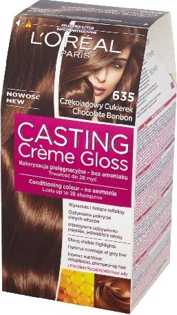 Produktbild L'Oréal Paris Creme Gloss Color kremas Nr. 635 Chocolate Candy (635 Chocolate Candy)
