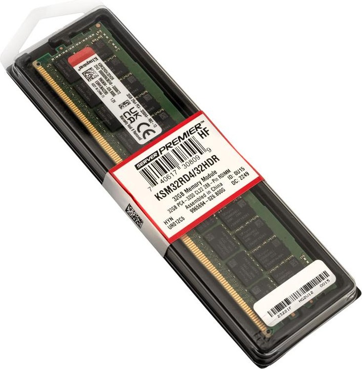 Image du produit Kingston Serveur Premier (1 x 32GB, 3200 MHz, RAM DDR4, DIMM)