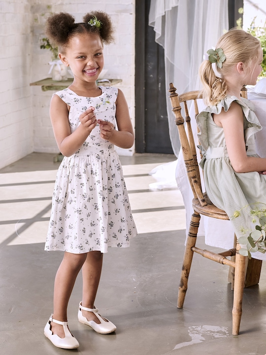 Produktbild Vertbaudet Festliches Mädchen Kleid mit Blumenprint (128)