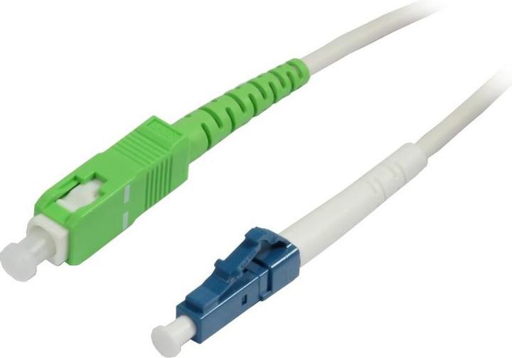 Produktbild Synergy 21 LWL-1-Faser-Patchk. 0.5mtr.LC-SC(APC8Grad), 9/125u, Schrägschliff (0.50 m)