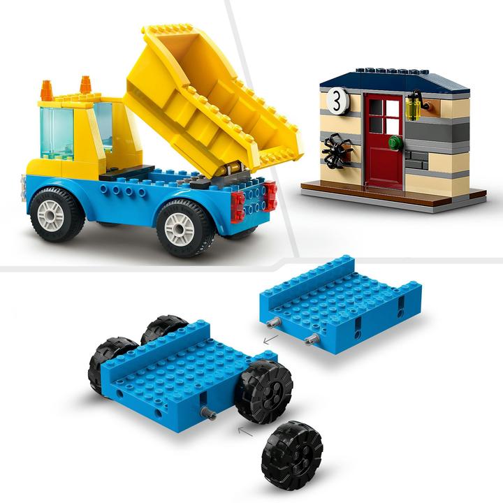 Image du produit LEGO Véhicules de construction et grue avec boule de démolition (60391, LEGO City)