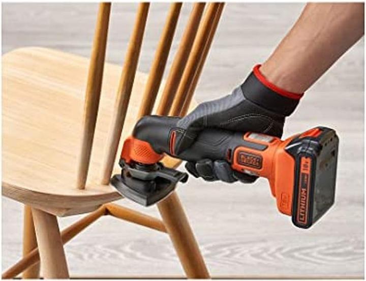 Actual product image Black & Decker 18 V multifunctional tool, 1A charger, 1x 2.0 Ah battery, 20 pcs accessories, kit box
