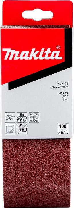 Produktbild Makita Schleifband 76x457mm K100 (100)