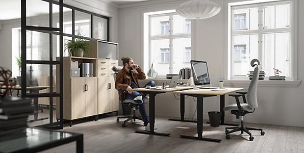 Produktbild kaiserkraft Bürodrehstuhl (41 - 53.50 cm)