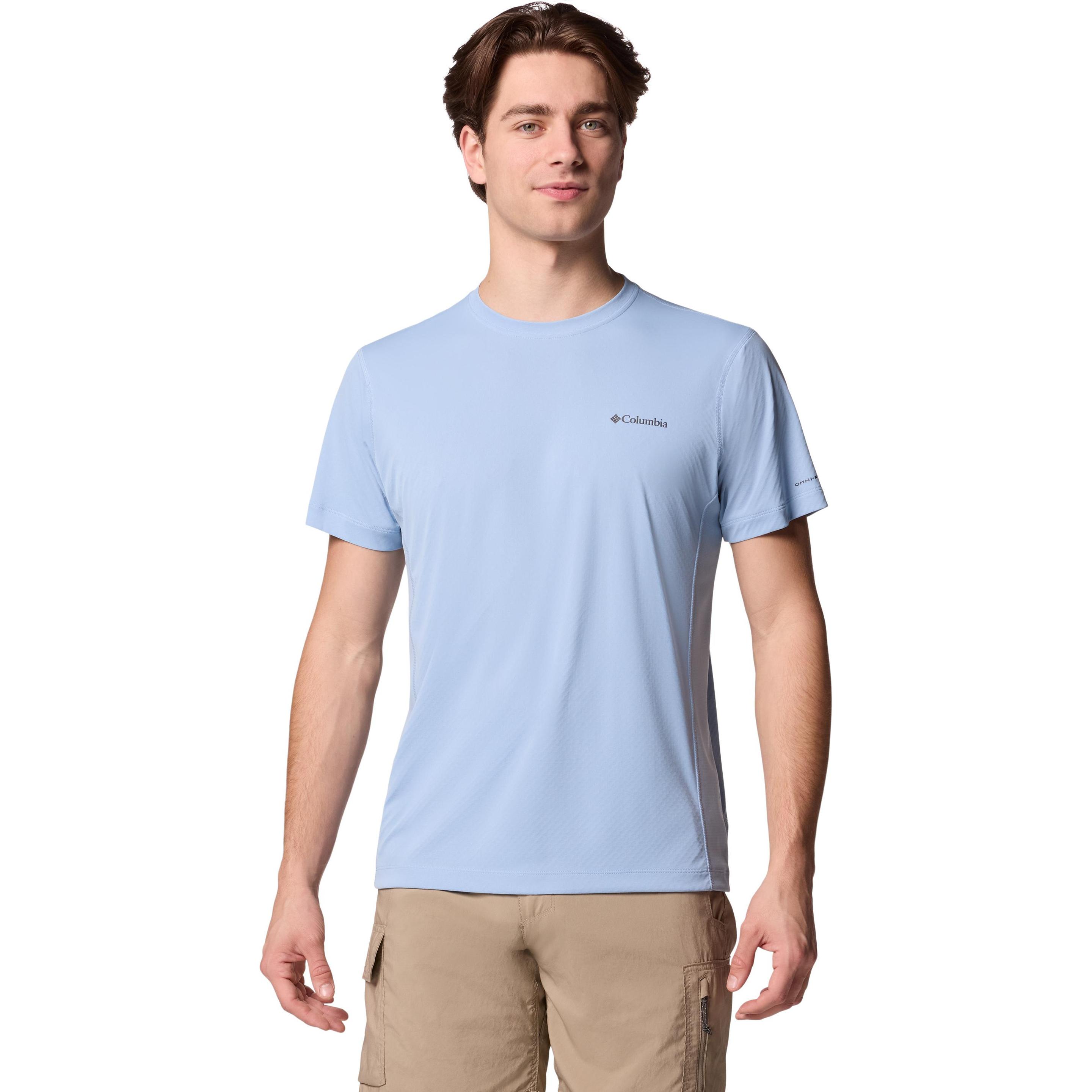 Columbia, Herren, Shirt, Zero Rules™ Light SS Crew, Blau, (S)